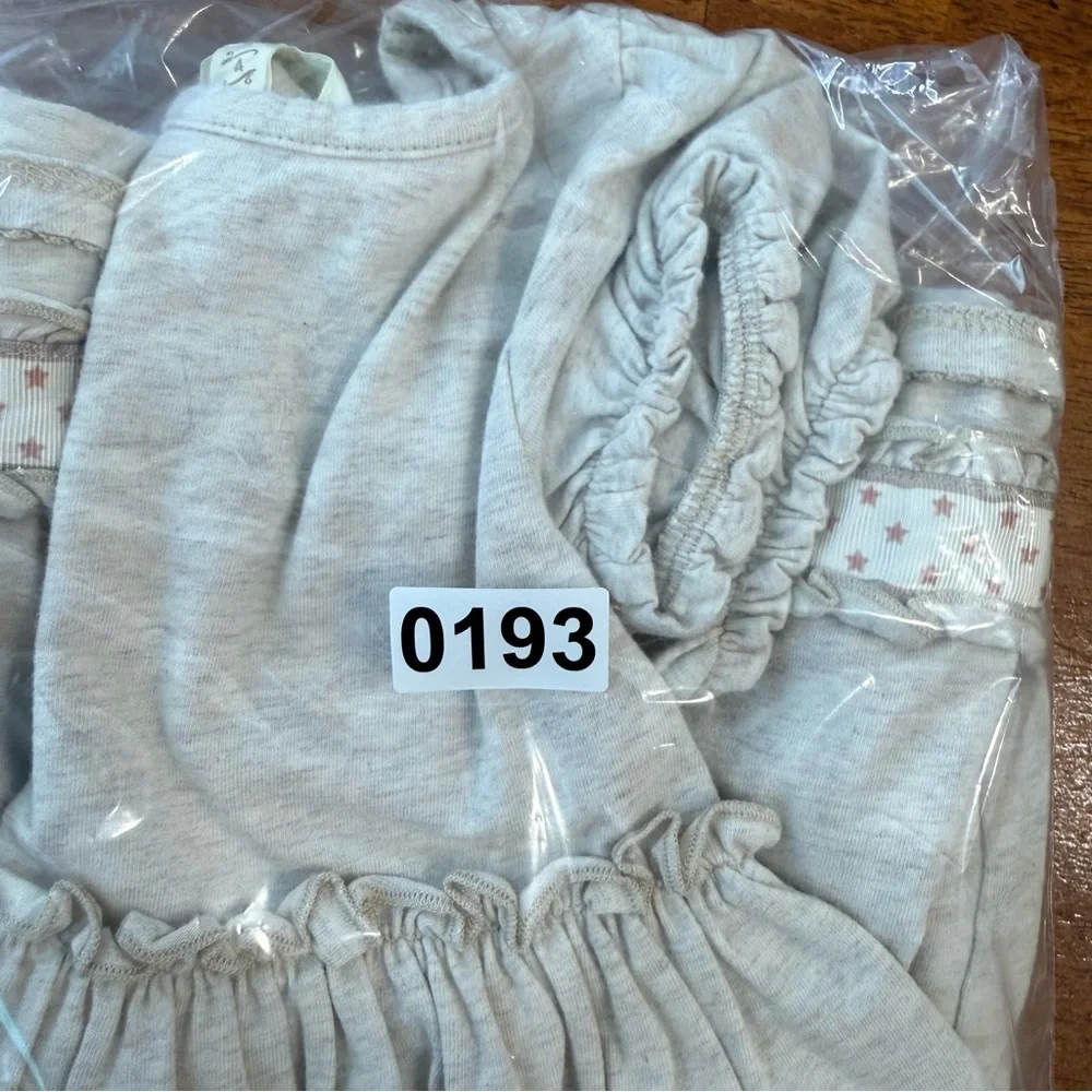 Charming Matilda Jane Fresh Snow dress oatmeal cream tan Kids Dress size 4